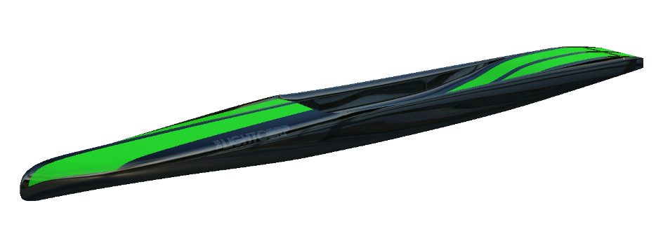BLACK  NAKED RAW / GREEN RAL 6018
