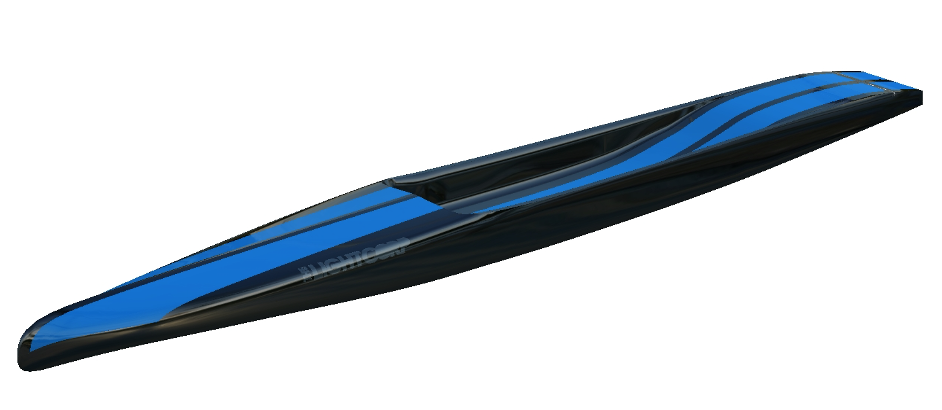 BLACK  NAKED RAW / BLUE RAL 5015